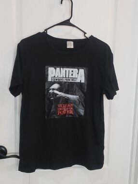 Pantera Metal Band Cowboys From Hell Black T-Shirt Size XL